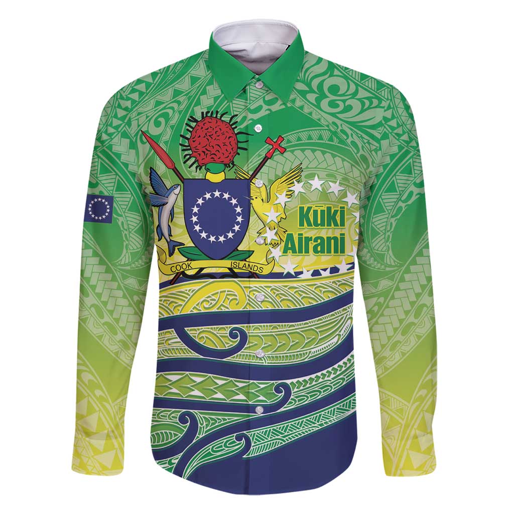 Te Maeva Nui Cook Islands Family Matching Long Sleeve Bodycon Dress and Hawaiian Shirt 60th Independence Anniversary Proud