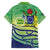 Te Maeva Nui Cook Islands Family Matching Off The Shoulder Long Sleeve Dress and Hawaiian Shirt 60th Independence Anniversary Proud
