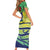 Te Maeva Nui Cook Islands Family Matching Short Sleeve Bodycon Dress and Hawaiian Shirt 60th Independence Anniversary Proud
