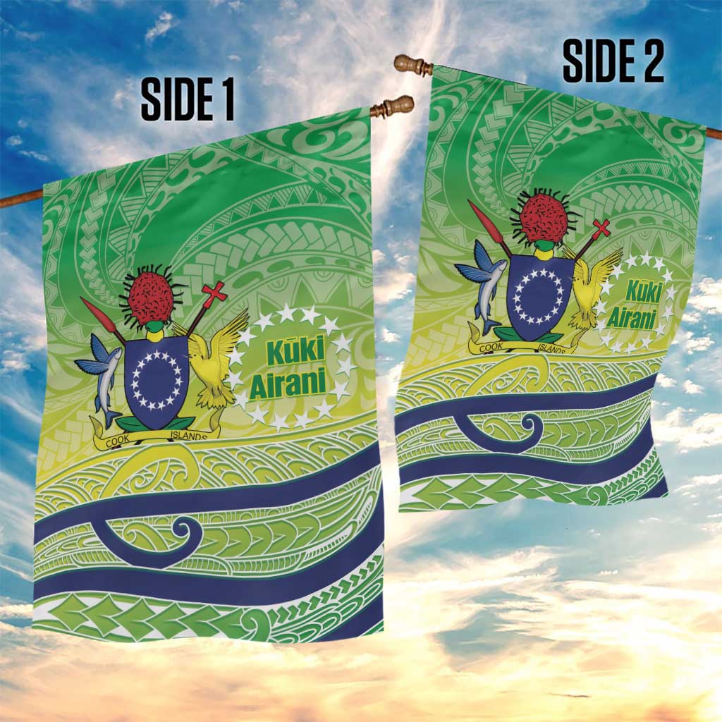 Te Maeva Nui Cook Islands Garden Flag 60th Independence Anniversary Proud
