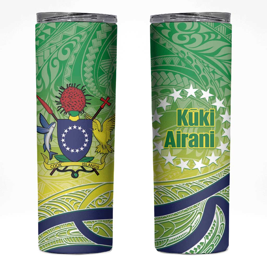 Te Maeva Nui Cook Islands Skinny Tumbler 60th Independence Anniversary Proud