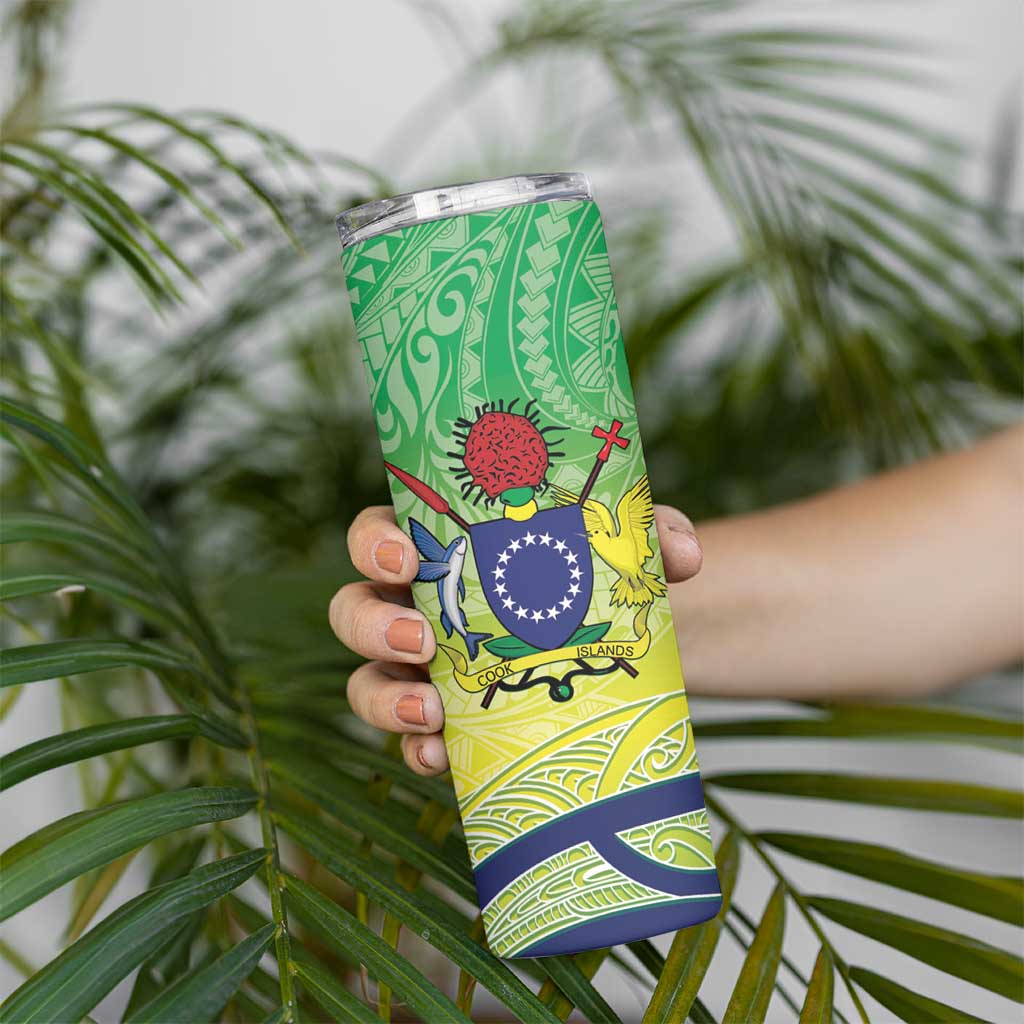 Te Maeva Nui Cook Islands Skinny Tumbler 60th Independence Anniversary Proud