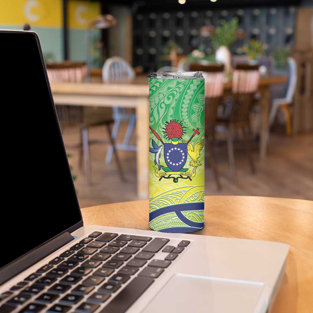 Te Maeva Nui Cook Islands Skinny Tumbler 60th Independence Anniversary Proud