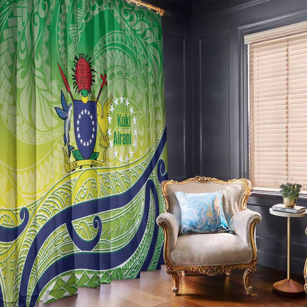 Te Maeva Nui Cook Islands Window Curtain 60th Independence Anniversary Proud