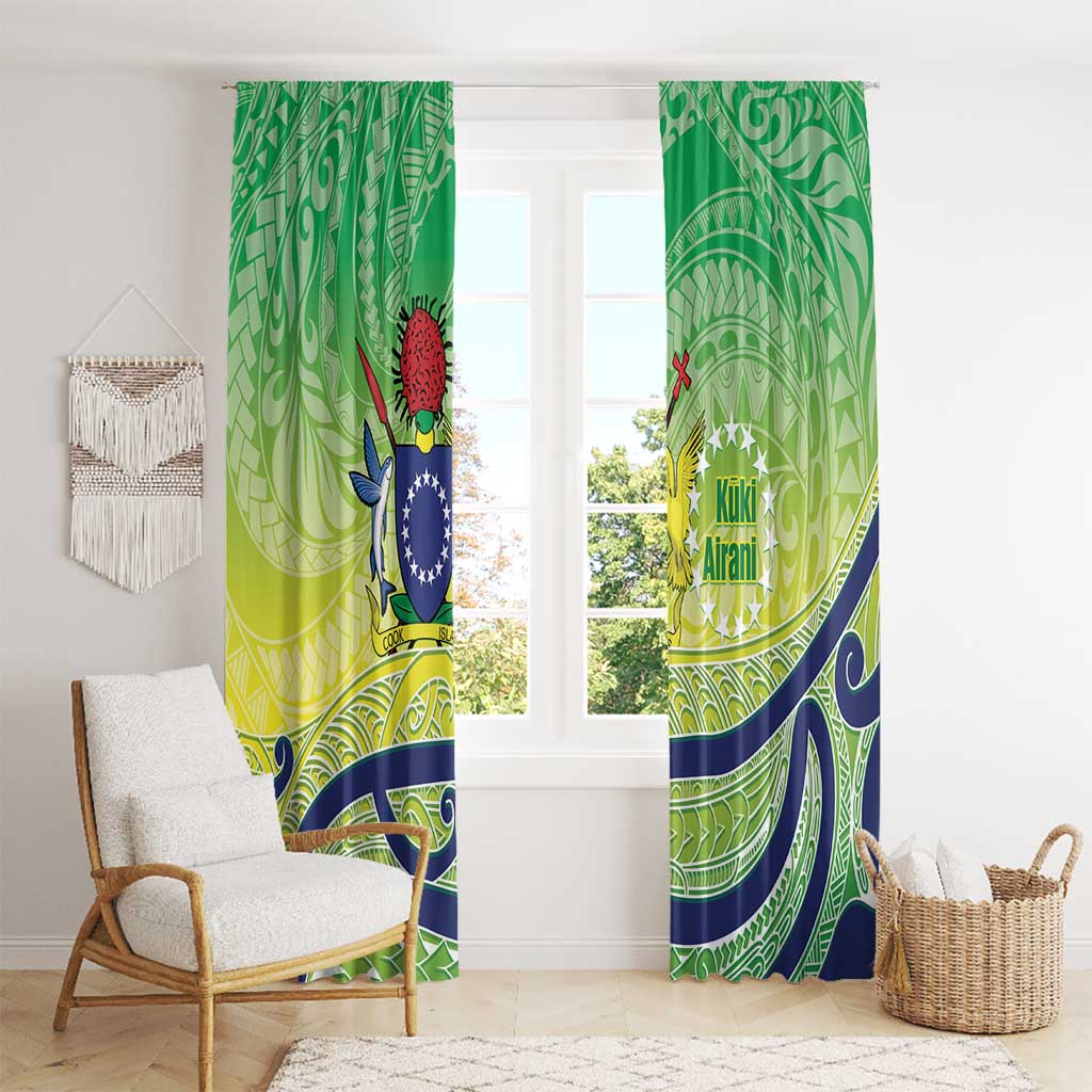 Te Maeva Nui Cook Islands Window Curtain 60th Independence Anniversary Proud