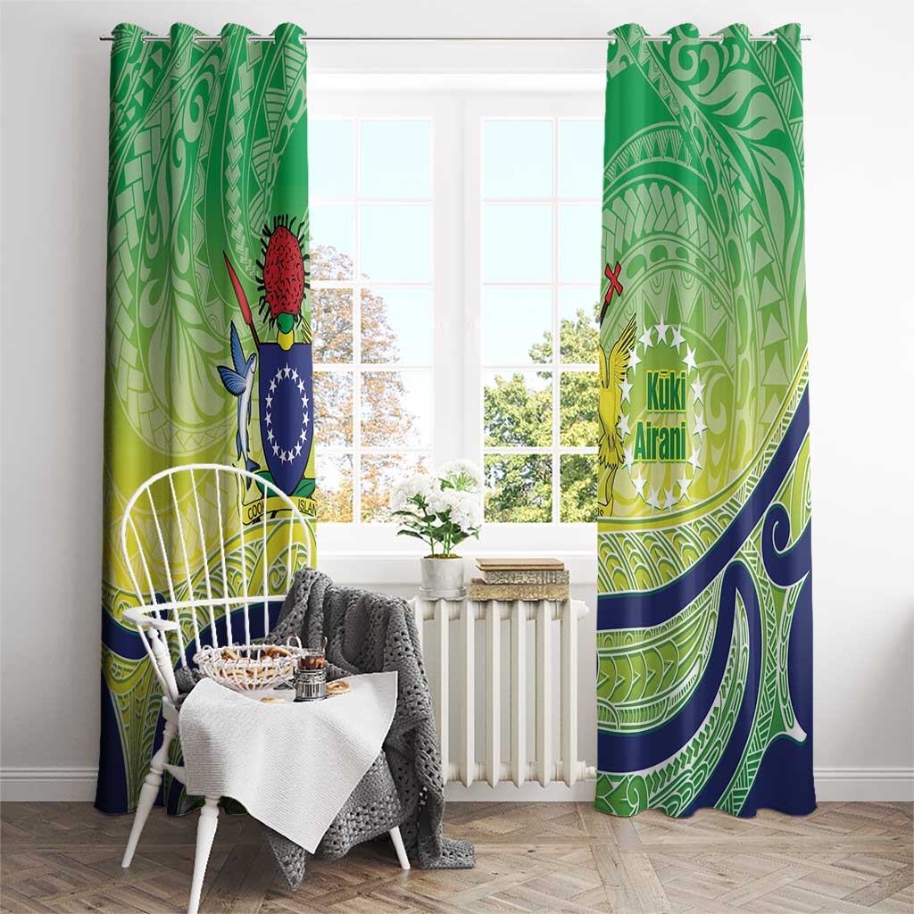 Te Maeva Nui Cook Islands Window Curtain 60th Independence Anniversary Proud