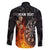 Personalised Aotearoa Darts Family Matching Short Sleeve Bodycon Dress and Hawaiian Shirt Maori Koru Flaming Dartboard