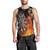 Personalised Aotearoa Darts Men Tank Top Maori Koru Flaming Dartboard