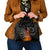 Personalised Aotearoa Darts Shoulder Handbag Maori Koru Flaming Dartboard