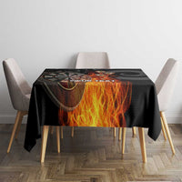 Personalised Aotearoa Darts Tablecloth Maori Koru Flaming Dartboard