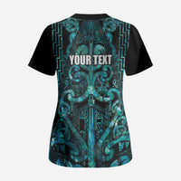 Maori Language Week Personalised Scrub Top Kia Mau Ki To Ukaipo Paua Shell Color LT14 - Polynesian Pride