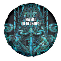 Maori Language Week Spare Tire Cover Kia Mau Ki To Ukaipo Paua Shell Color LT14 - Polynesian Pride
