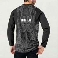 Maori Language Week Personalised Button Sweatshirt Kia Mau Ki To Ukaipo Grey Color LT14 - Polynesian Pride