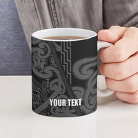 Maori Language Week Personalised Ceramic Mug Kia Mau Ki To Ukaipo Grey Color LT14 - Polynesian Pride