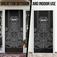 Maori Language Week Personalised Door Cover Kia Mau Ki To Ukaipo Grey Color LT14 - Polynesian Pride