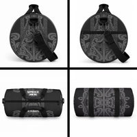 Maori Language Week Duffle Bag Kia Mau Ki To Ukaipo Grey Color