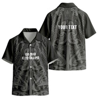 Maori Language Week Personalised Kid Hawaiian Shirt Kia Mau Ki To Ukaipo Grey Color LT14 - Polynesian Pride