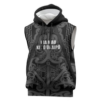 Maori Language Week Personalised Sleeveless Hoodie Kia Mau Ki To Ukaipo Grey Color LT14 Grey - Polynesian Pride