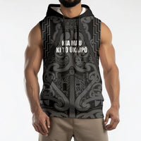 Maori Language Week Personalised Sleeveless Hoodie Kia Mau Ki To Ukaipo Grey Color LT14 - Polynesian Pride