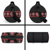 Aotearoa Atua Tumatauenga Duffle Bag Maori God Of War Taniko Motifs