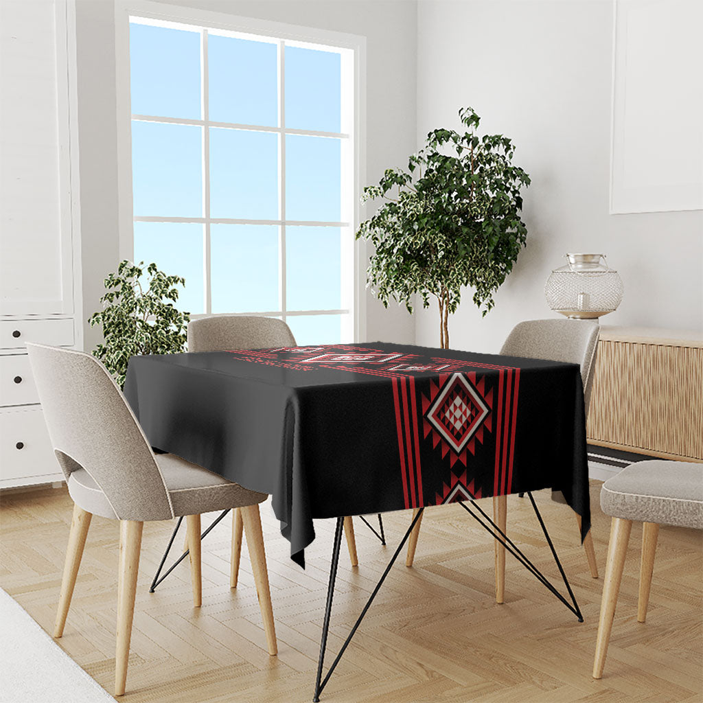 Aotearoa Atua Tumatauenga Tablecloth Maori God Of War Taniko Motifs LT14 - Polynesian Pride