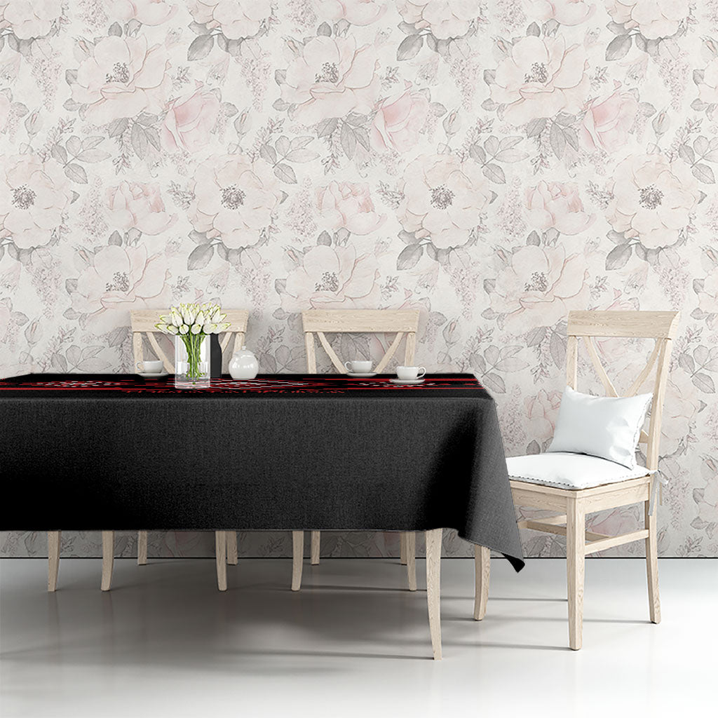 Aotearoa Atua Tumatauenga Tablecloth Maori God Of War Taniko Motifs LT14 - Polynesian Pride