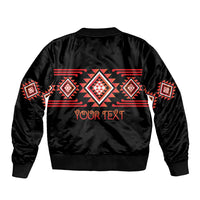 Aotearoa Atua Ruaumoko Personalised Bomber Jacket Maori Powerful God Taniko Motifs LT14 - Polynesian Pride