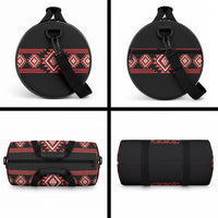 Aotearoa Atua Ruaumoko Duffle Bag Maori Powerful God Taniko Motifs