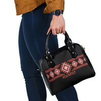 Aotearoa Atua Ruaumoko Shoulder Handbag Maori Powerful God Taniko Motifs LT14 - Polynesian Pride