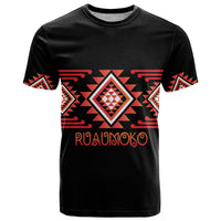 Aotearoa Atua Ruaumoko Personalised T Shirt Maori Powerful God Taniko Motifs LT14 Orange - Polynesian Pride