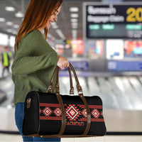 Aotearoa Atua Ruaumoko Travel Bag Maori Powerful God Taniko Motifs LT14 - Polynesian Pride