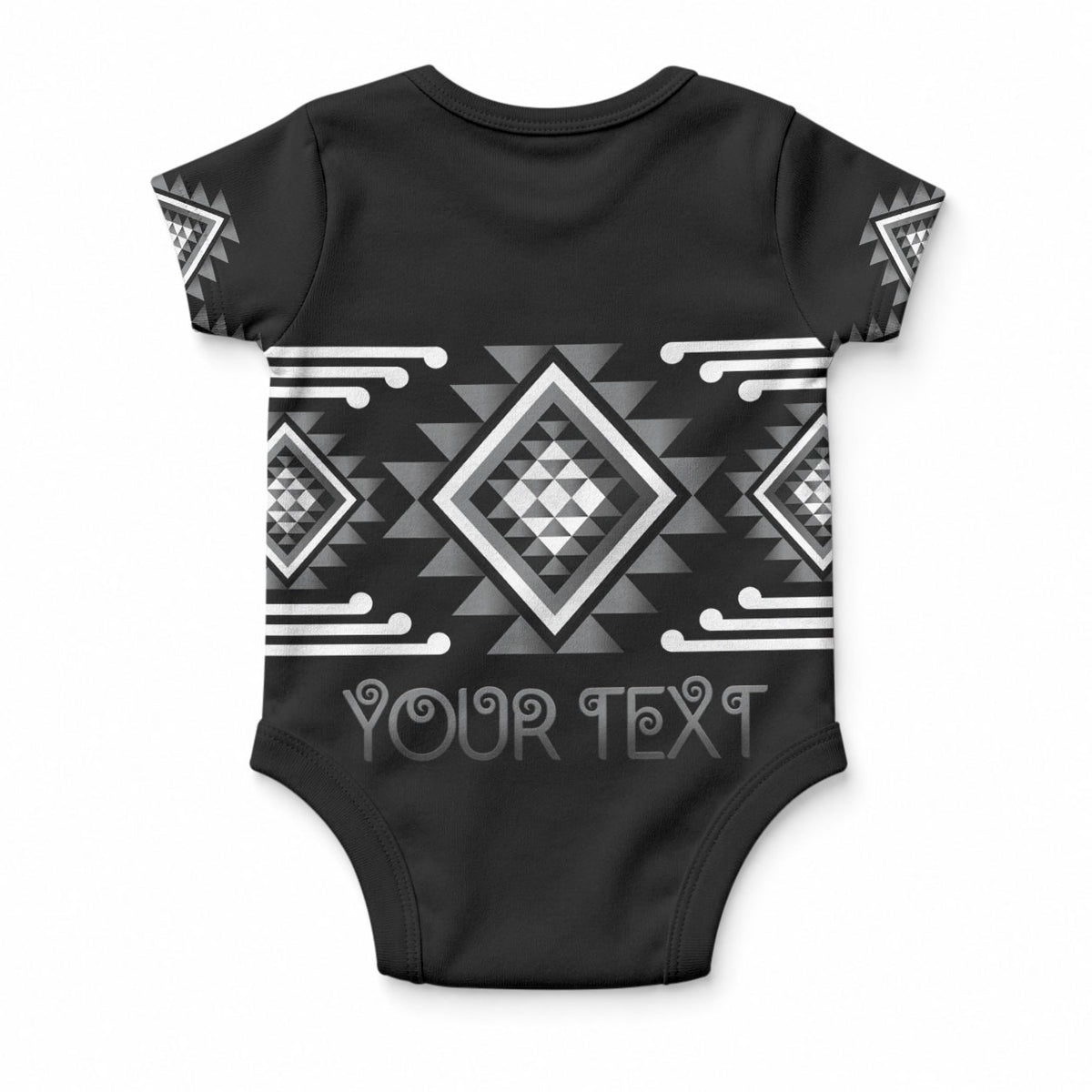Aotearoa Atua Rehua Personalised Baby Onesie Maori God Of Healing Taniko Motifs