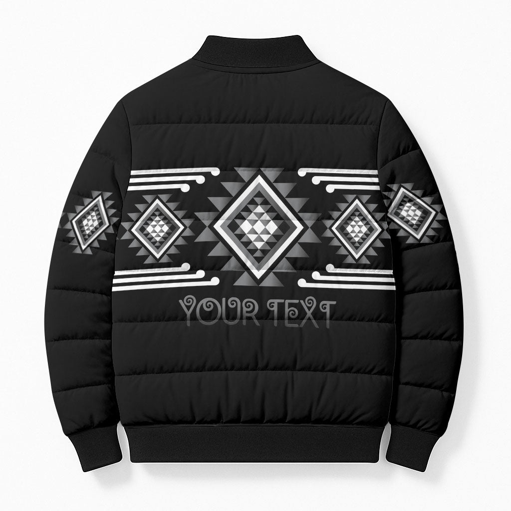 Aotearoa Atua Rehua Personalised Bomber Puffer Jacket Maori God Of Healing Taniko Motifs LT14 - Polynesian Pride