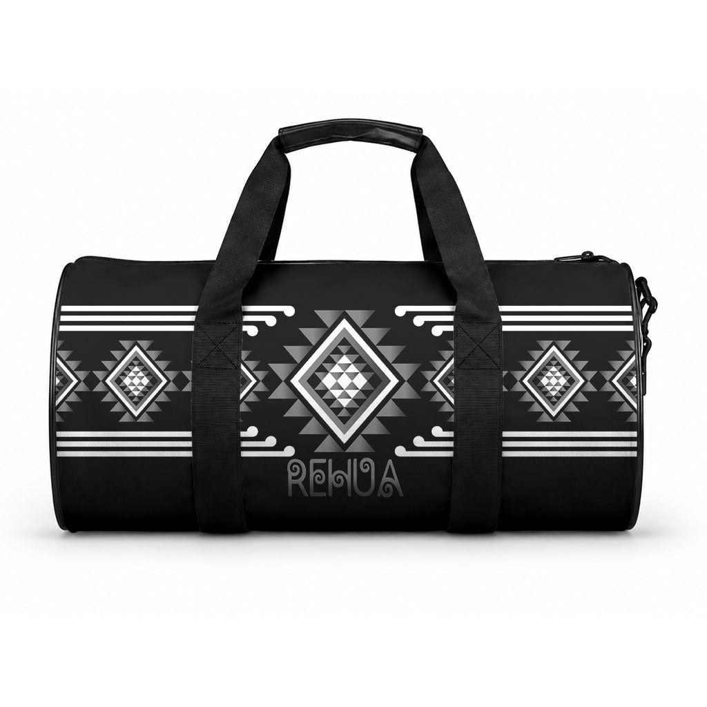 Aotearoa Atua Rehua Duffle Bag Maori God Of Healing Taniko Motifs