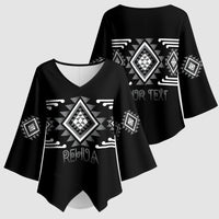 Aotearoa Atua Rehua Personalised Kimono Sleeve Blouse Maori God Of Healing Taniko Motifs LT14 - Polynesian Pride