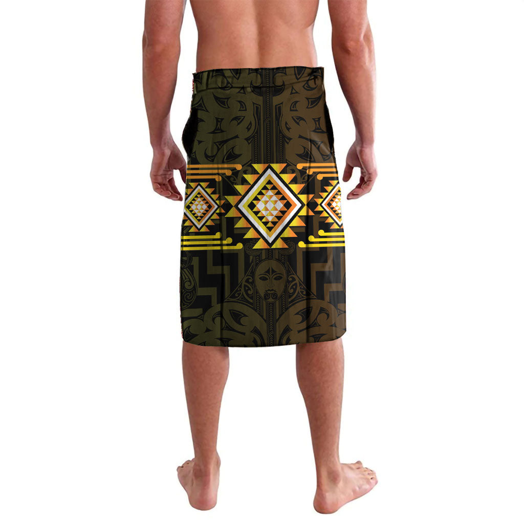 Aotearoa Atua Mahuika Personalised Lavalava Maori Goddess Of Fire Taniko Motifs LT14 - Polynesian Pride