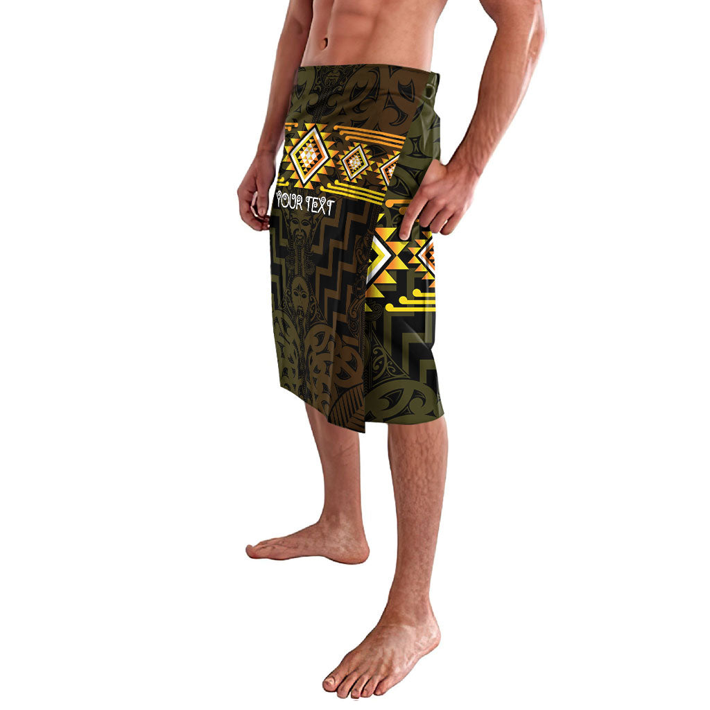 Aotearoa Atua Mahuika Personalised Lavalava Maori Goddess Of Fire Taniko Motifs LT14 - Polynesian Pride