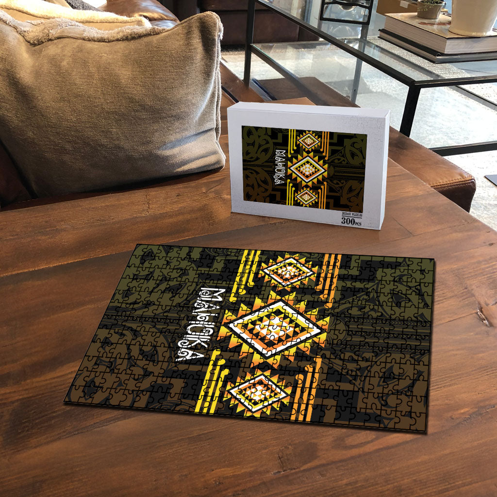 Aotearoa Atua Mahuika Puzzle Maori Goddess Of Fire Taniko Motifs LT14 - Polynesian Pride
