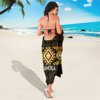 Aotearoa Atua Mahuika Sarong Maori Goddess Of Fire Taniko Motifs LT14 - Polynesian Pride