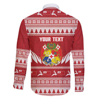 Personalised Tonga Rugby Christmas Family Matching Summer Maxi Dress and Hawaiian Shirt Mate Maa Tonga Ngatu Pattern - Polynesian Pride