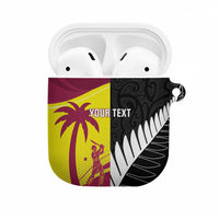 New Zealand and West Indies Cricket Custom AirPods Case Black Cap Windies Together - Polynesian Pride