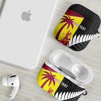 New Zealand and West Indies Cricket Custom AirPods Case Black Cap Windies Together - Polynesian Pride