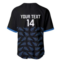 New Zealand Silver Fern Cricket Custom Baseball Jersey Black Cap T20 Version - Polynesian Pride