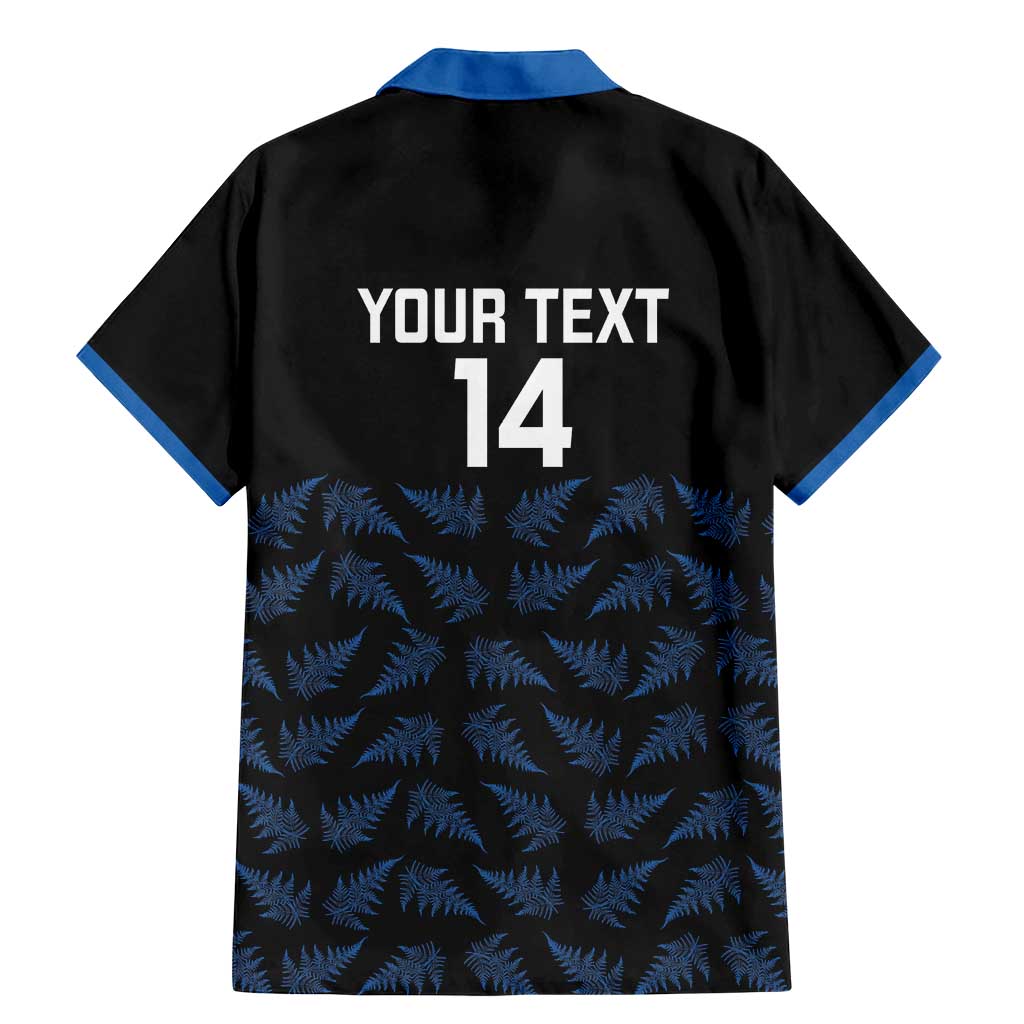 New Zealand Silver Fern Cricket Custom Family Matching Mermaid Dress and Hawaiian Shirt Black Cap T20 Version - Polynesian Pride