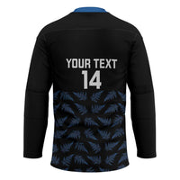 New Zealand Silver Fern Cricket Custom Hockey Jersey Black Cap T20 Version - Polynesian Pride