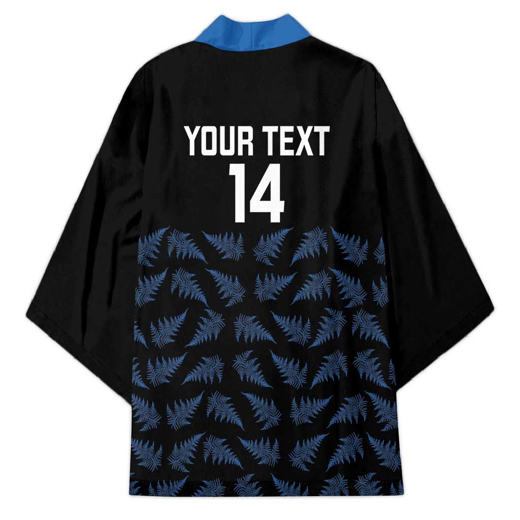 New Zealand Silver Fern Cricket Custom Kimono Black Cap T20 Version - Polynesian Pride