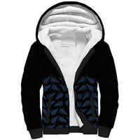New Zealand Silver Fern Cricket Custom Sherpa Hoodie Black Cap T20 Version - Polynesian Pride