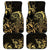 Gold And Black Aoteara Horse Racing Car Mats NZ Maori Pattern