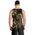 Gold And Black Aoteara Horse Racing Men Tank Top NZ Maori Pattern