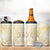 Gold And White Aoteara Horse Racing 4 in 1 Can Cooler Tumbler NZ Maori Pattern